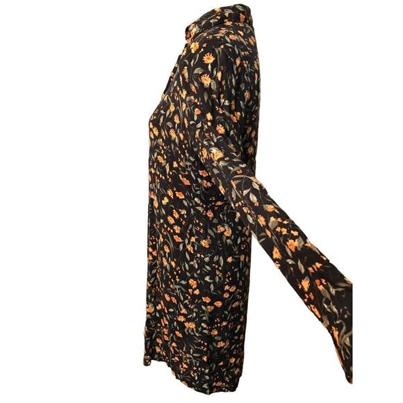 Polo Live black and orange ditzy floral shirt dress - Picture 7 of 12